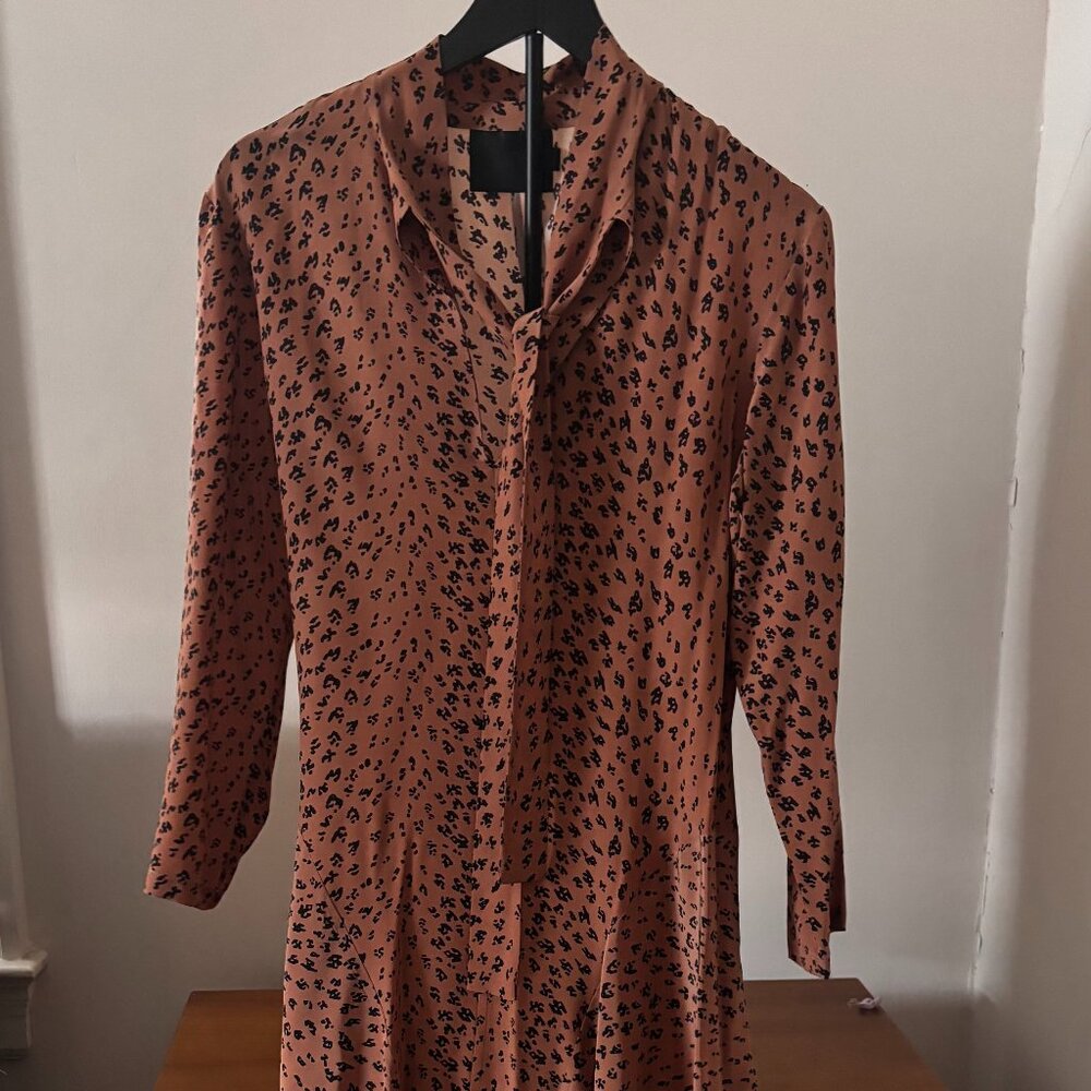 Silk Number Six Store leopard print dress